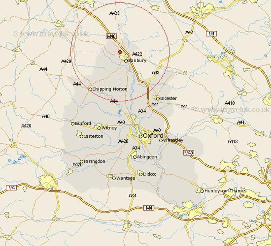 Hanwell Map – Street And Road Maps Of Oxfordshire England Uk, Hanwell, United Kingdom, Hanwell Station, Hanwell London