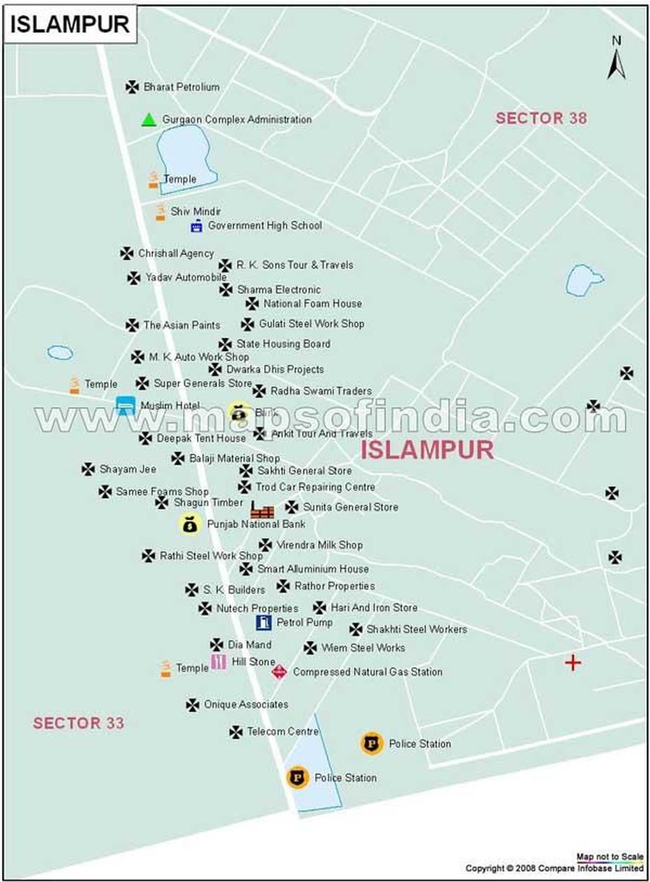 Islampur Map, Islāmpur, India, Jamalpur  Bangladesh, West Bengal  State