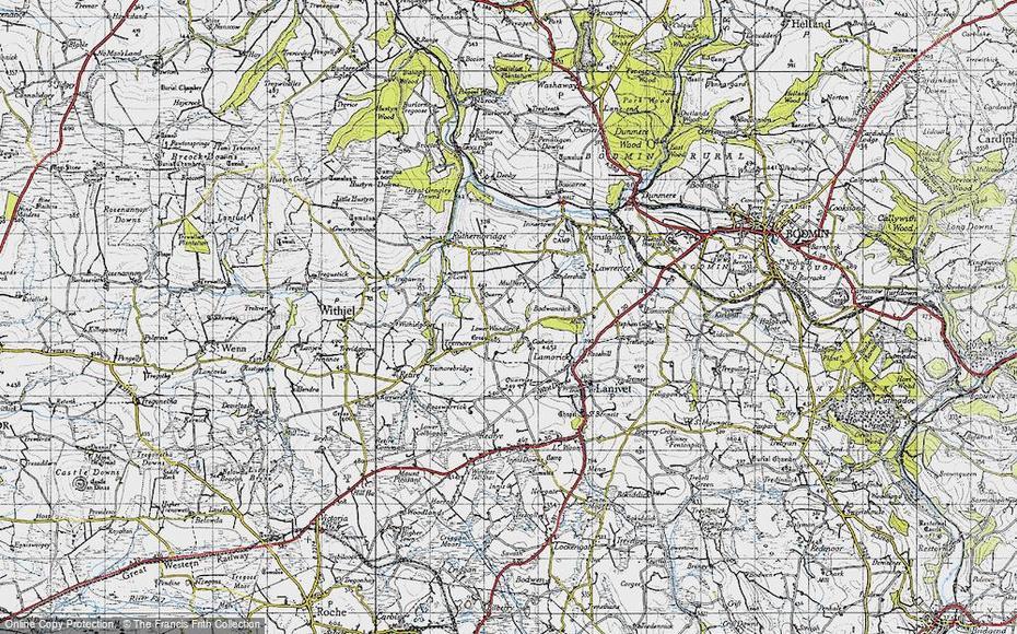 Map Of Lower Woodley, 1946 – Francis Frith, Woodley, United Kingdom, Harrogate England, North Yorkshire England