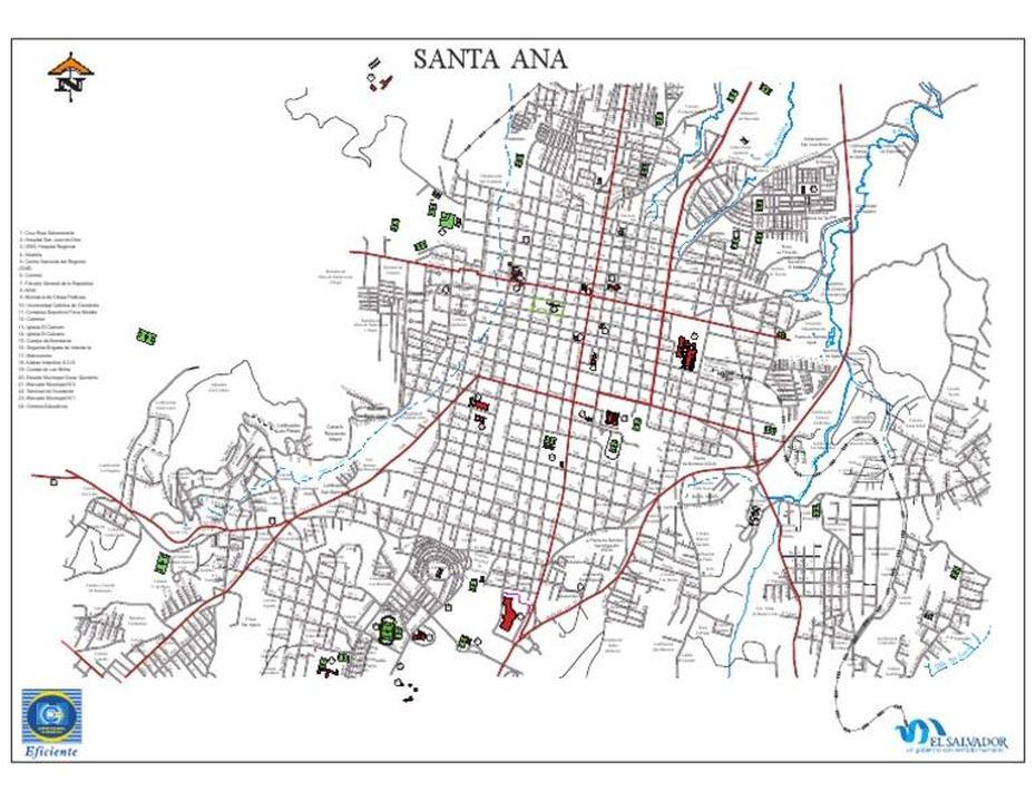 Mapa Santa Ana, Santa Ana, Venezuela, Santa Ana River, Santa Ana Ca