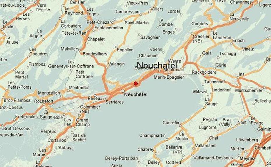 Neuchatel Mapa | Mapa, Neuchâtel, Switzerland, Lake  Neuchatel, Switzerland Lakes