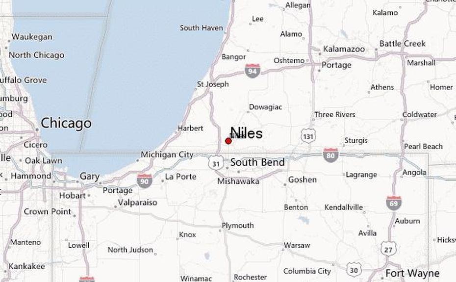 Niles, Wolverine State Location Guide, Niles, United States, Showing United States, United States  Color