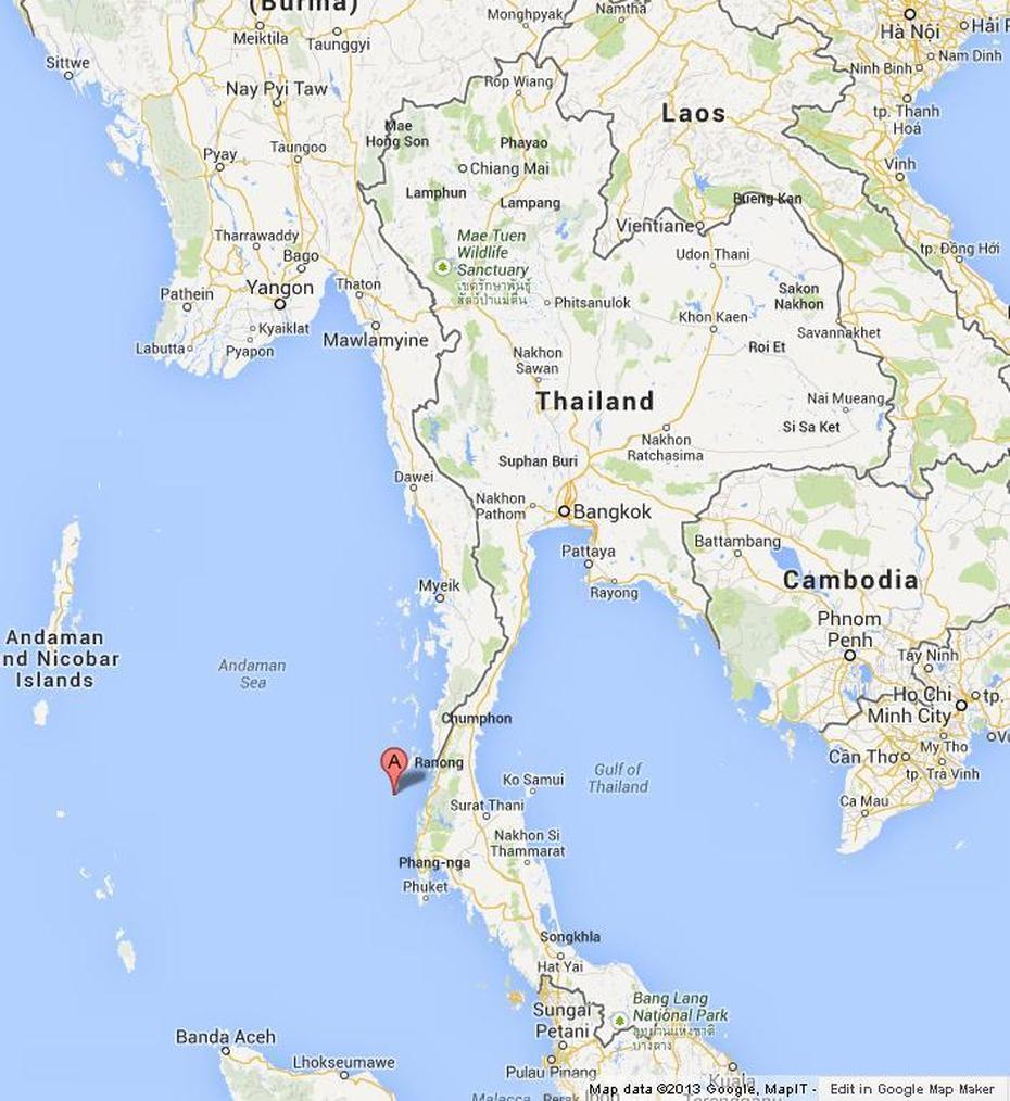 Surin Islands On Map Of Thailand, Surin, Thailand, Surin Beach Phuket, Surin Islands