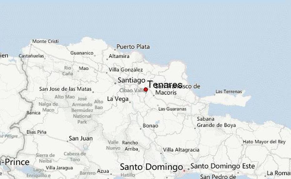 Tenares Location Guide, Tenares, Dominican Republic, San Francisco Dominican Republic, Moca Dominican Republic