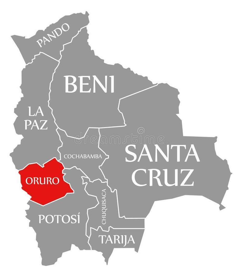 Territory Of Oruro Region On Administration Map Of Bolivia Stock …, Oruro, Bolivia, El Carnaval De Oruro, Oruro A