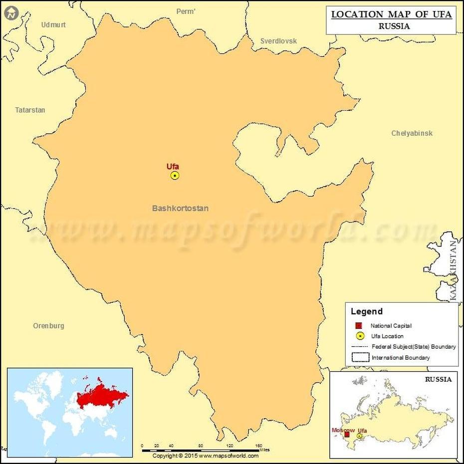 Where Is Ufa | Location Of Ufa In Russia Map, Ufa, Russia, Of Ural River, Murmansk Russia