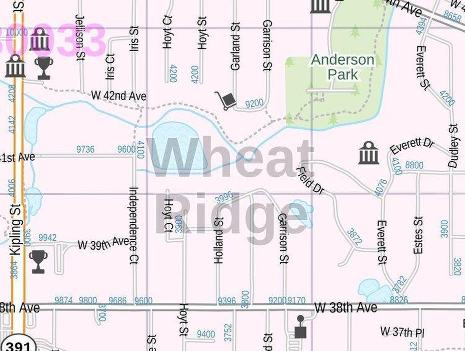 Wheat Ridge Map, Colorado, Wheat Ridge, United States, Midwestern United States, Growing Season  United States