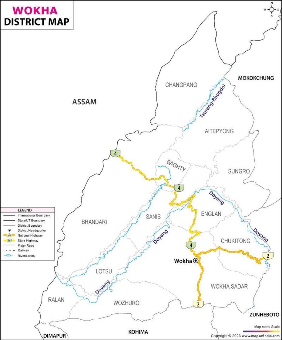 Wokha District Map, Wokha, India, Pankot  Palace, Cherrapunji India