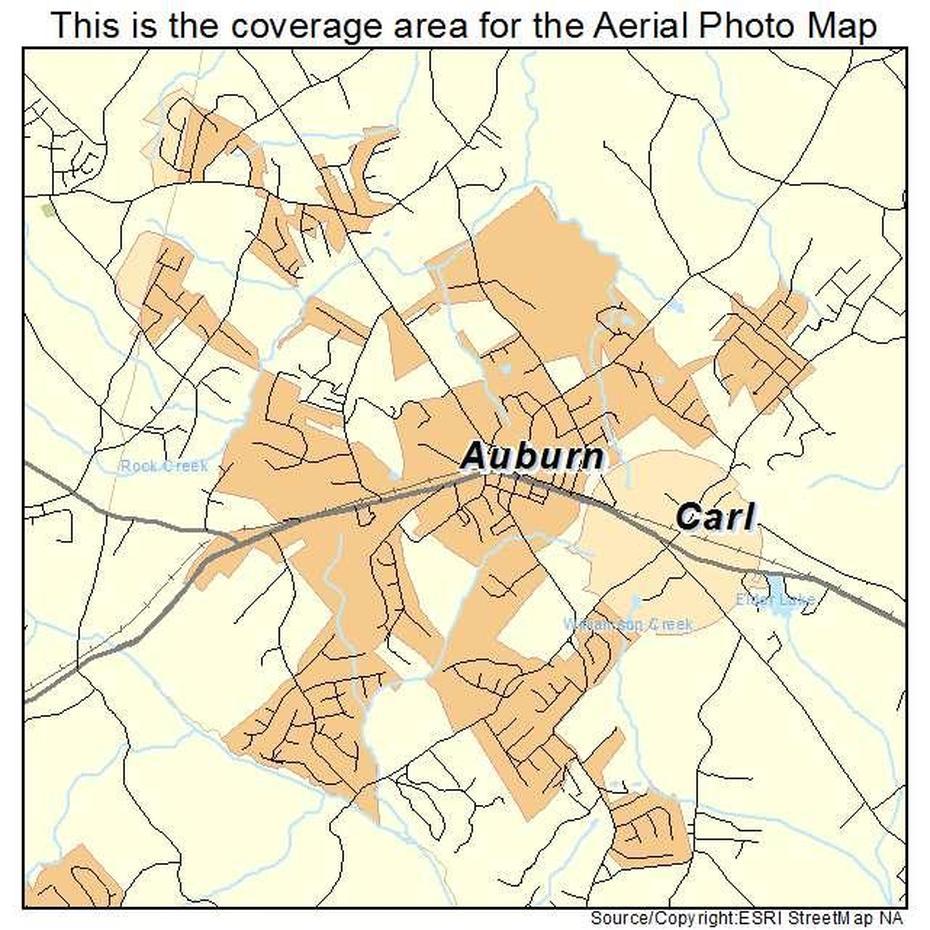 Aerial Photography Map Of Auburn, Ga Georgia, Auburn, United States, Auburn, United States