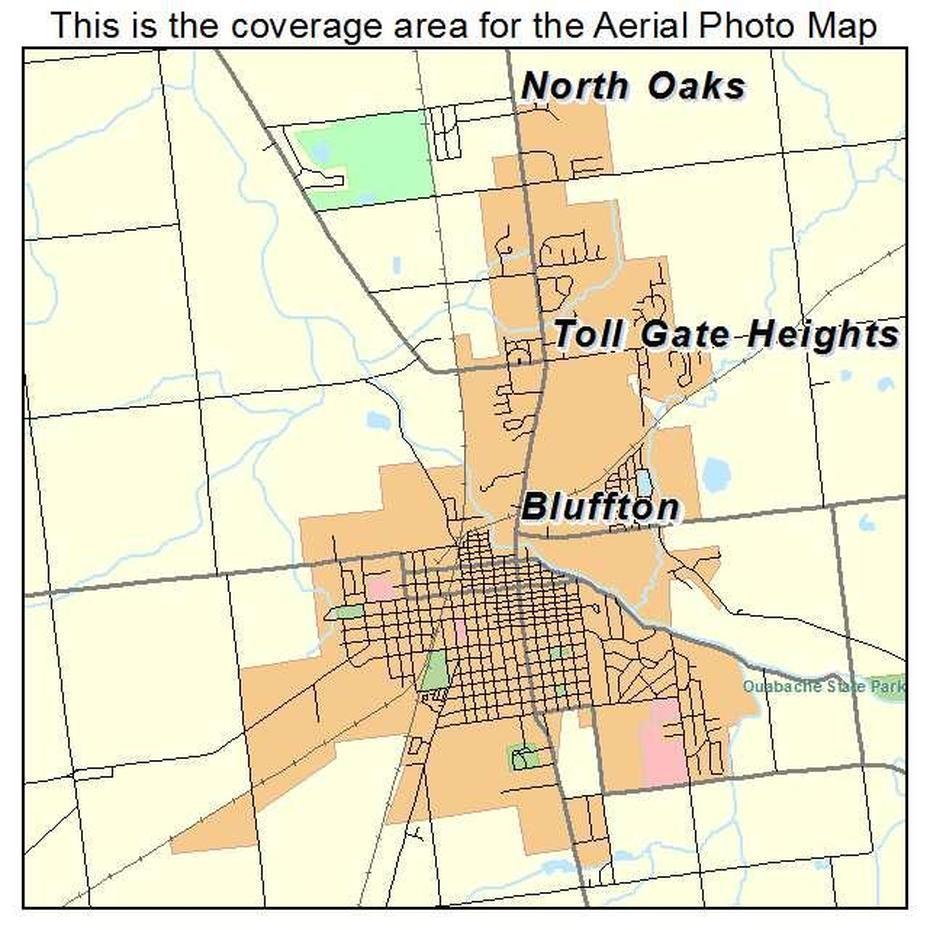 Aerial Photography Map Of Bluffton, In Indiana, Bluffton, United States, Bluffington, Bluffton Sc