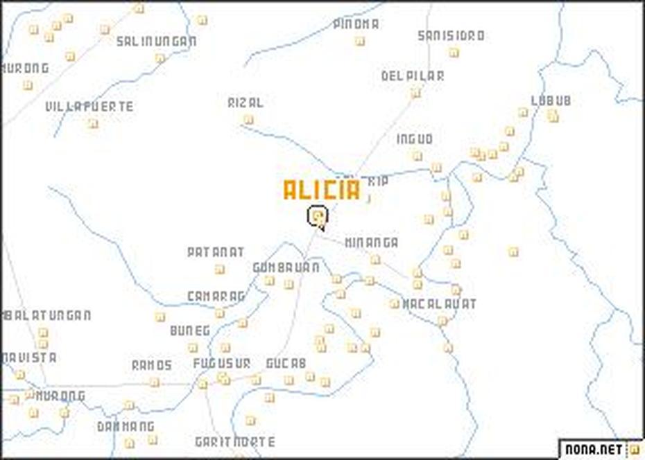 Alicia (Philippines) Map – Nona, Alicia, Philippines, Alicia Bohol, Cauayan City Isabela Philippines