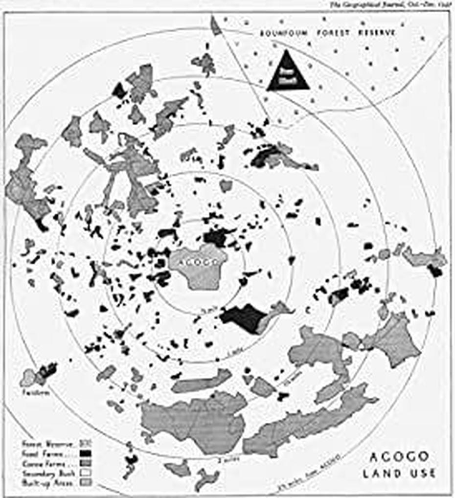 Amazon: Ghana. Agogo Land Use – 1947 – Old Map – Antique Map …, Agogo, Ghana, Agogo Bells Instrument, Michael  Essien