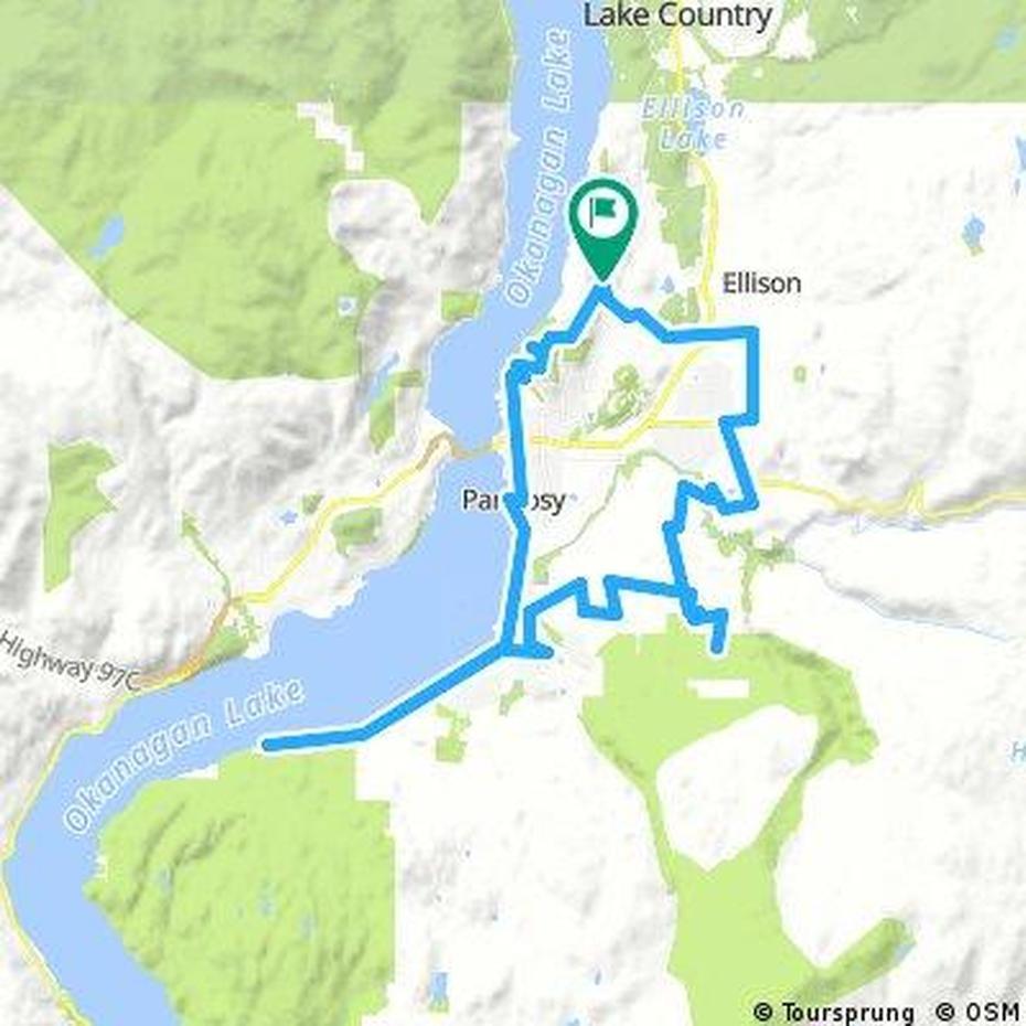 Cycling Routes And Bike Maps In And Around Kelowna | Bikemap – Your …, East Kelowna, Canada, Deer Lake  Burnaby, Burnaby Bc Street