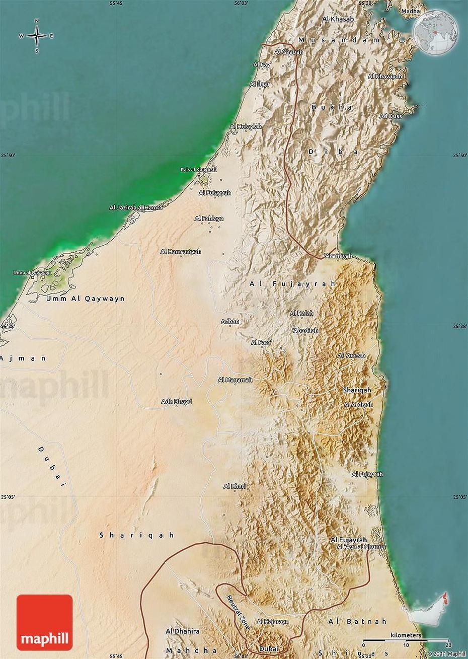 Emirate Of Ras Al Khaimah, Ras Al Khaimah Uae, Satellite , Shubrā Al Khaymah, Egypt