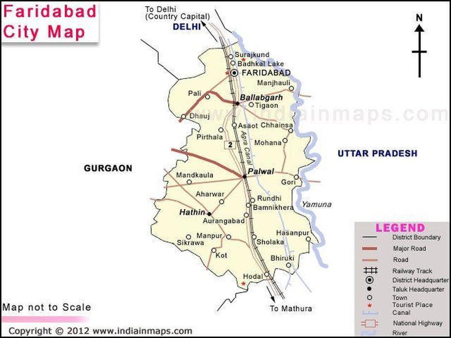 Faridabad City Map | Faridabad, Map, City Map, Farīdābād, India, Haryana India, New Delhi India