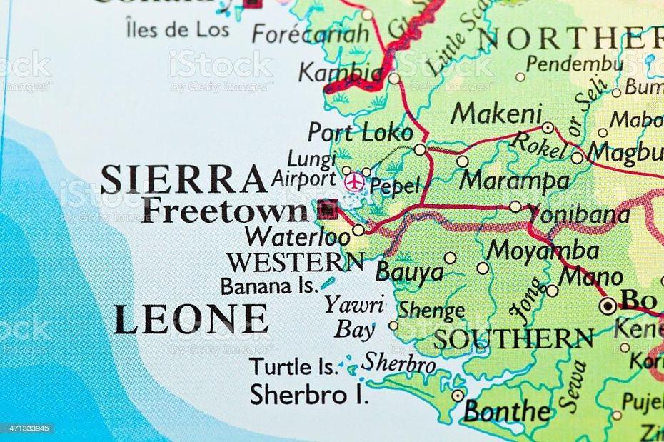 Freetown Sierra Leone Map Stock Photo & More Pictures Of Africa | Istock, Freetown, Sierra Leone, Sierra Leone Freetown City, Sierra Leone River