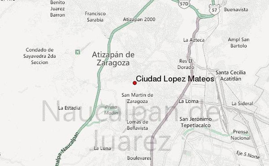 Guia Urbano De Ciudad Lopez Mateos, Ciudad López Mateos, Mexico, Juarez, A Do Mexico