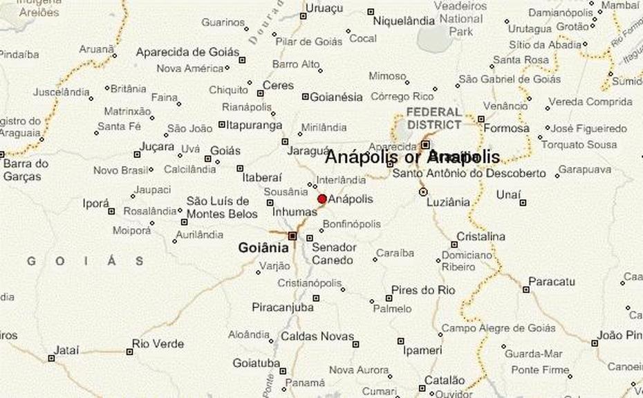 Guide Urbain De Anapolis, Anápolis, Brazil, Anápolis Goiás, Goias Brazil