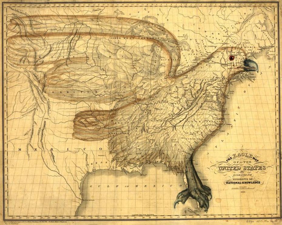 Guided Primary Source Analysis: Eagle Map Of The United States …, Eagle, United States, United States Silver Eagle Coins, United States Eagle Emblem