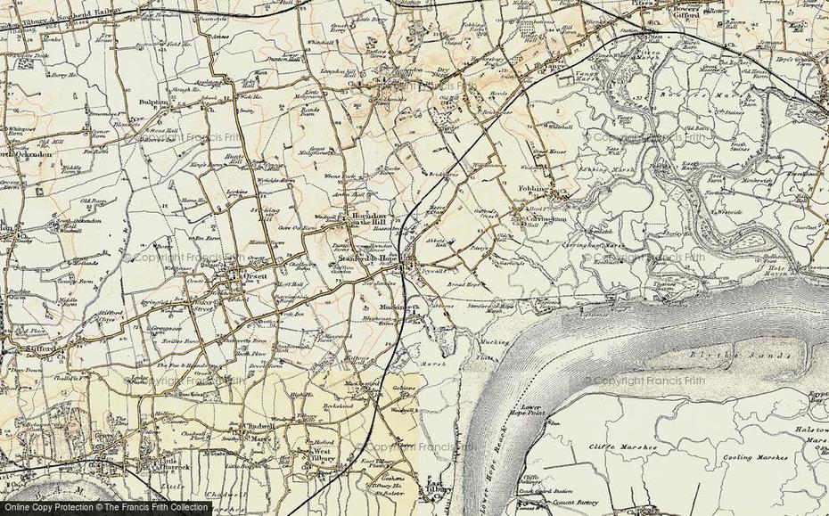 Map Of Stanford-Le-Hope, 1897-1898 – Francis Frith, Stanford Le Hope, United Kingdom, Stanford Le Hope Ups, The Bridge Kingdom