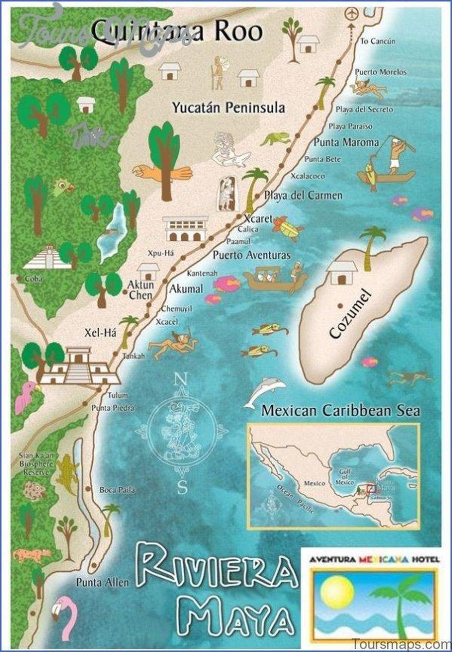 Map Of Tulum Mexico Explore Tulum Mexico – Toursmaps, Tulum, Mexico, Akumal Mexico, Azulik Tulum Mexico