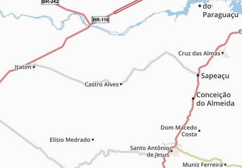 Mapa Michelin Castro Alves – Mapa Castro Alves – Viamichelin, Castro Alves, Brazil, Jose  Bonifacio, Antonio  Da Silva