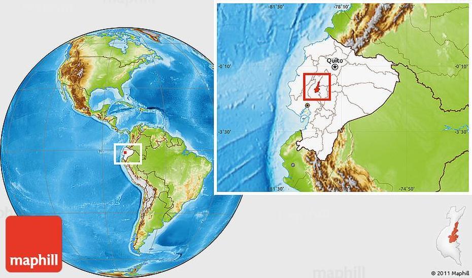 Physical Location Map Of Ventanas, Highlighted Country, Within The …, Ventanas, Ecuador, Of La Ventana Mexico, Ventana Ranch