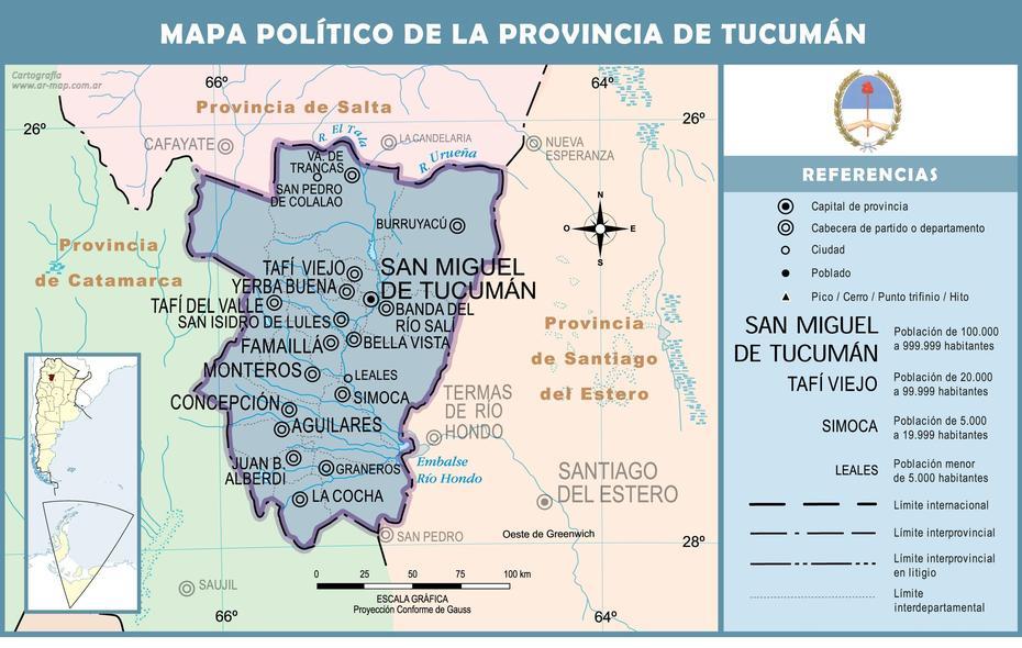 Political Map Of The Province Of Tucuman | Gifex, San Miguel De Tucumán, Argentina, Puerto Madryn Argentina, Tucuman Argentina