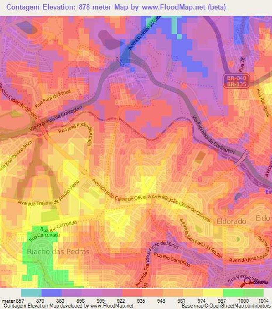 State Of Minas Gerais Brazil, Bh  Mg, Elevation , Contagem, Brazil