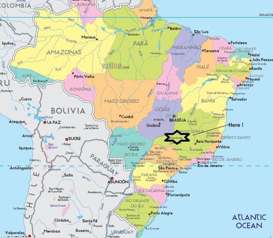 Uberlandia Brazil Map, Uberlândia, Brazil, Parana Brazil, Curitiba Brazil