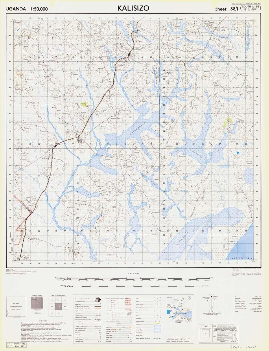 Uganda 1:50,000 | Maps | Msu Libraries, Kalisizo, Uganda, Kalisizo, Uganda