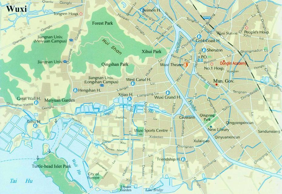 Wuxi Maps,Maps Of Wuxi,Wuxi Metro Map,Wuxi Travel Map,China Wuxi Travel …, Wuxue, China, China  Colored, North China