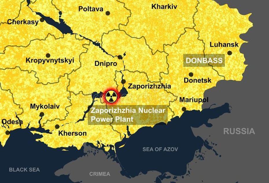 Zaporizhzhia Nuclear Power Plant In Ukraine Map Stock Illustration …, Zaporizhzhia, Ukraine, Zaporizhzhya Ukraine, Ukraine Airports