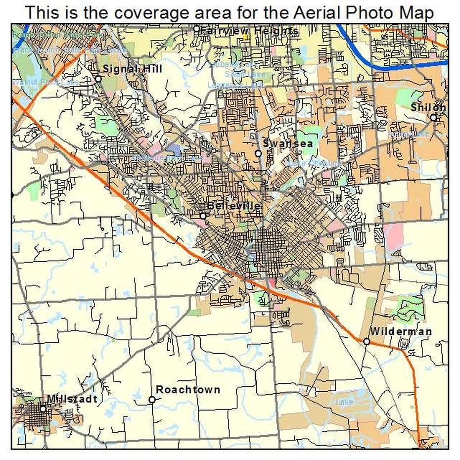 Aerial Photography Map Of Belleville, Il Illinois, Belleville, United States, Belleville Wi, Belleville Michigan