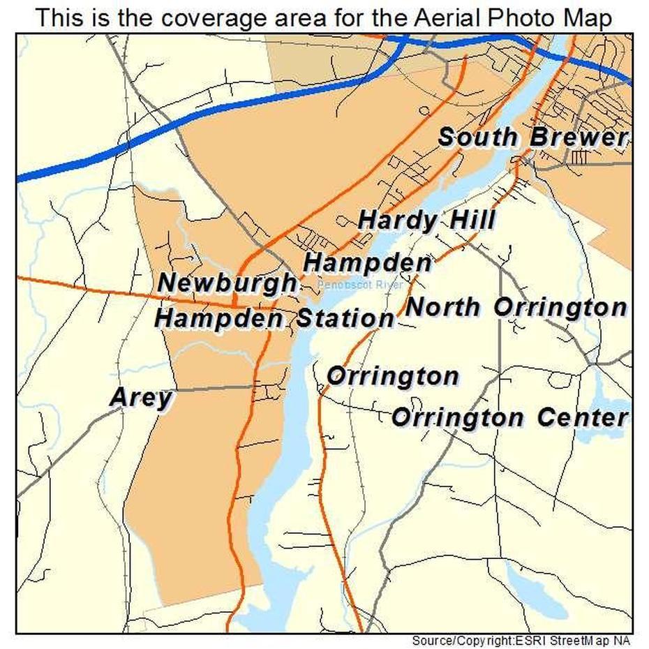 Aerial Photography Map Of Hampden, Me Maine, Hampden, United States, Hampden Maine, Hampden Park