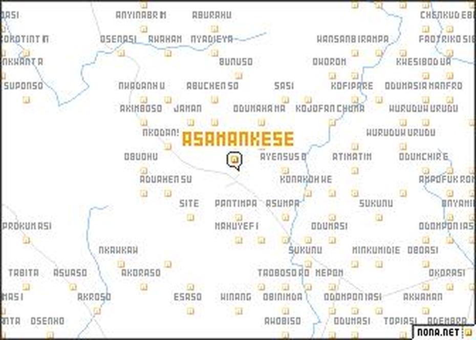 Asamankese (Ghana) Map – Nona, Asamankese, Ghana, Ghana Birth Certificate, Ghana Nature