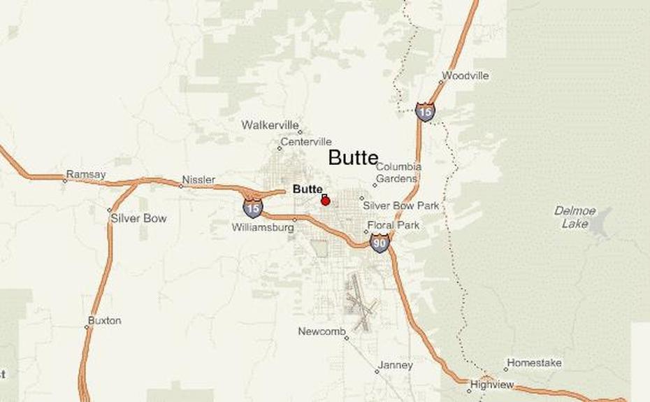 Butte Geography, Courthouse Butte, Guide, Butte, United States