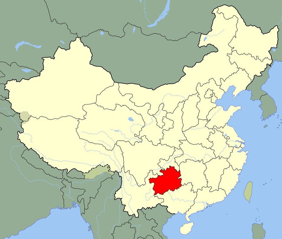 China Guizhou Location Map  Mapsof, Gaizhou, China, Guiyang Guizhou China, Shandong China