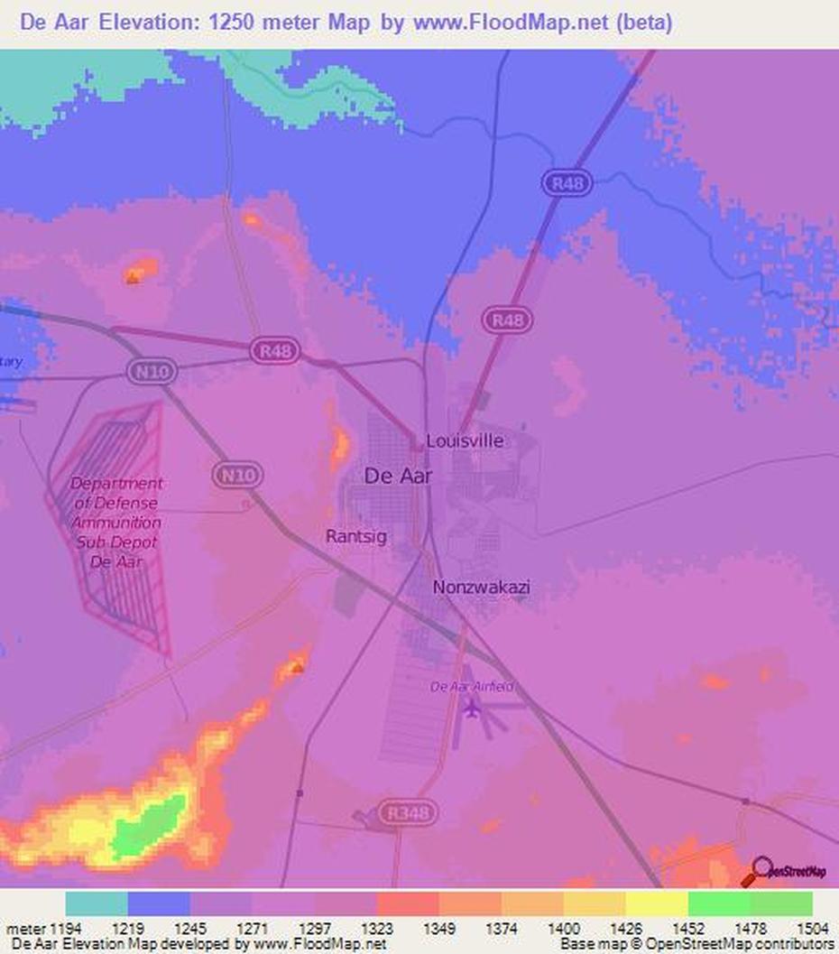 Elevation Of De Aar,South Africa Elevation Map, Topography, Contour, De Aar, South Africa, Prieska South Africa, South Africa Railway Station