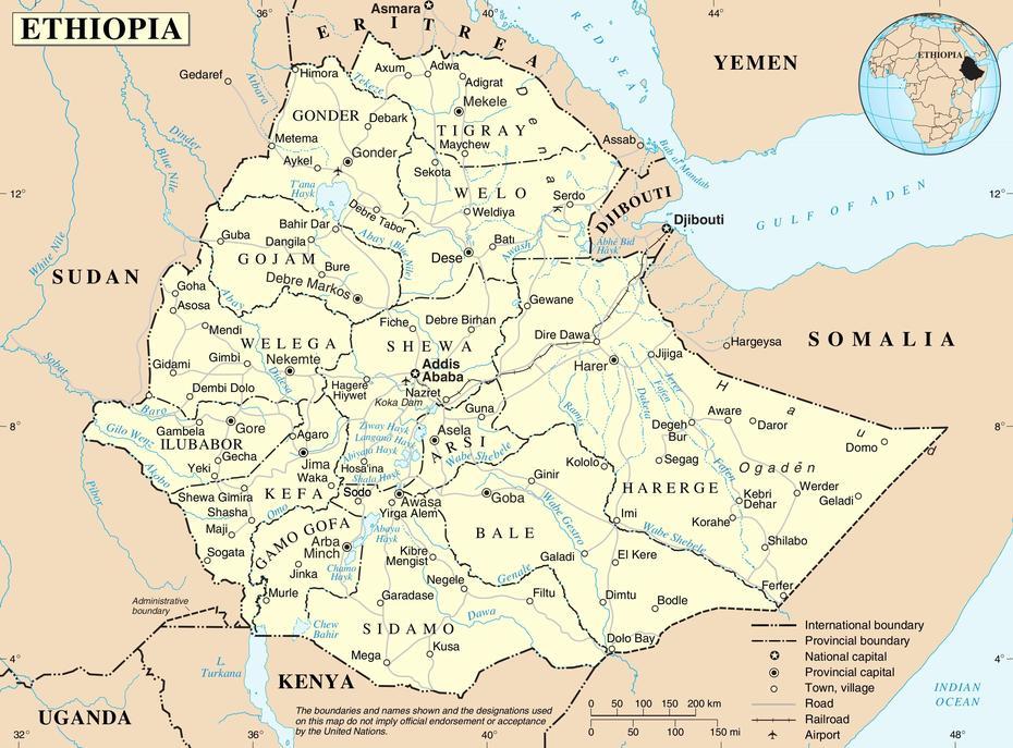 Ethiopia Elevation, Ethiopian Political, Ethiopia Political, Fichē, Ethiopia