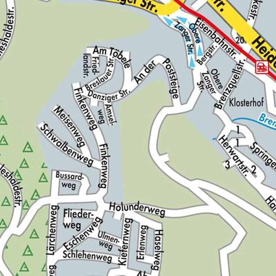 Karte Von Konigsbronn – Stadtplandienst Deutschland, Königsbrunn, Germany, Hof Germany, Munich Germany Tourist