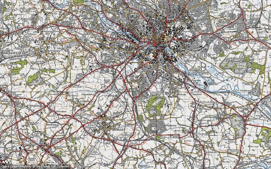 Map Of Beeston, 1947 – Francis Frith, Beeston, United Kingdom, Large Uk, Simple  United Kingdom