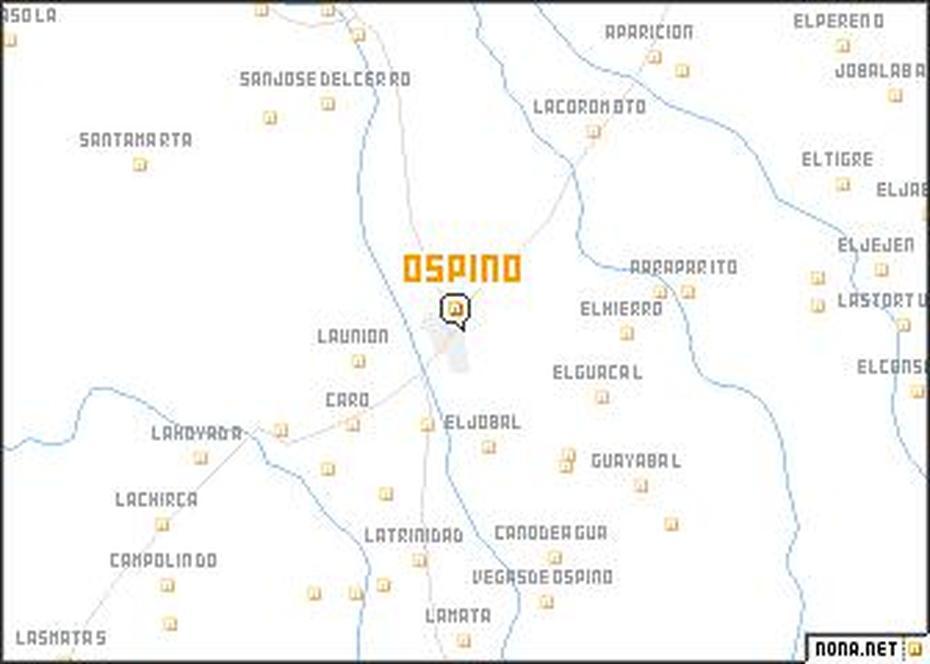 Ospino (Venezuela) Map – Nona, Ospino, Venezuela, Venezuela  With Cities, Venezuela Colombia