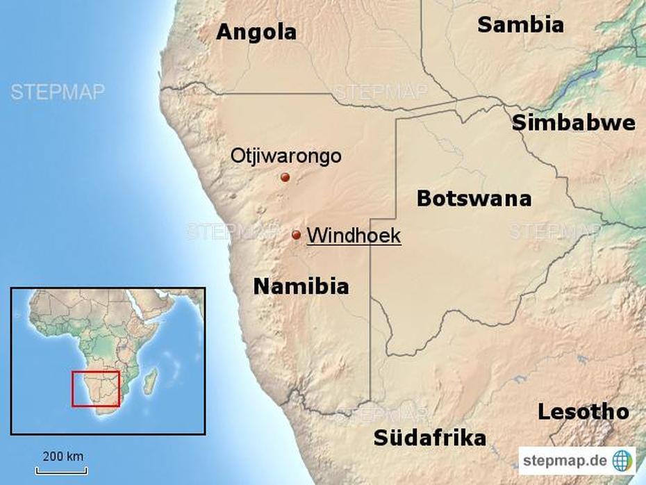 Stepmap – Otjiwarongo – Landkarte Fur Afrika, Otjiwarongo, Namibia, Waterberg Namibia, Namibia Farming