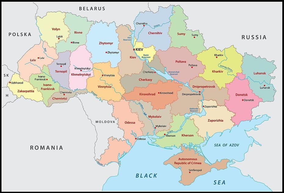 Ukraine Maps & Facts – World Atlas, Holubivske, Ukraine, Ukraine  Outline, Western Ukraine