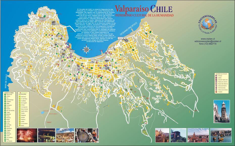 Valparaiso Tourist Map – C  Mappery, Valparaiso, United States, Valparaiso Weather, Santiago De Chile