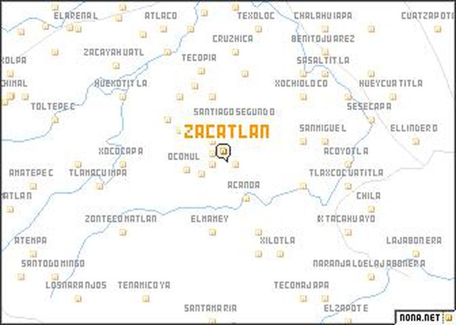 Zacatlan (Mexico) Map – Nona, Zacatlán, Mexico, Zacatecos, Las  Manzanas