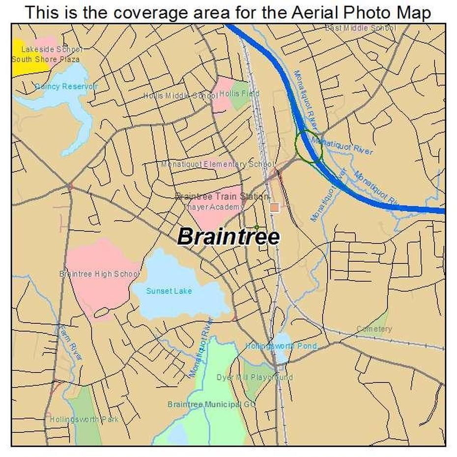 Aerial Photography Map Of Braintree, Ma Massachusetts, Braintree, United States, Braintree Fc, Braintree Street