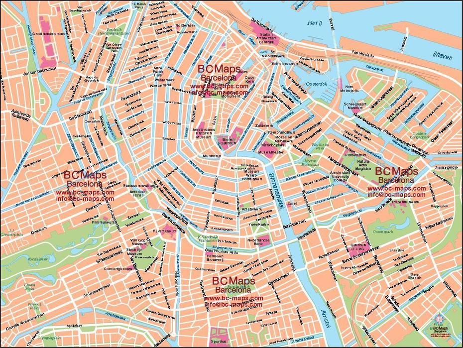 Amsterdam | Netherlands Map, Map Vector, City Maps, Amsterdam, Netherlands, Amsterdam Nederland, Amsterdam Street