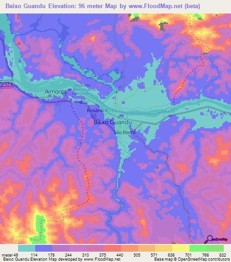 Elevation Of Baixo Guandu,Brazil Elevation Map, Topography, Contour, Baixo Guandu, Brazil, Guandules, Arroz Con Guandu Panama